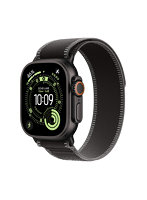 【AppleCare+付き】Apple Watch Ultra 3(GPS + Cellularモデル)- 49mmブラックチタニウムケースとブラック/チャコールトレイルループ - M/L
