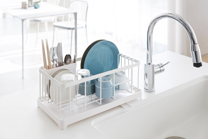 水切りワイヤーバスケット タワー ホワイト