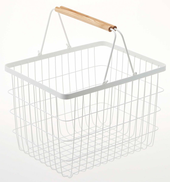 ランドリーワゴン＋バスケット トスカ ホワイト