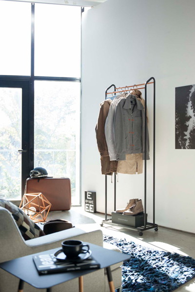 ハンガーラック タワー キャスター付き ブラック 8,034円