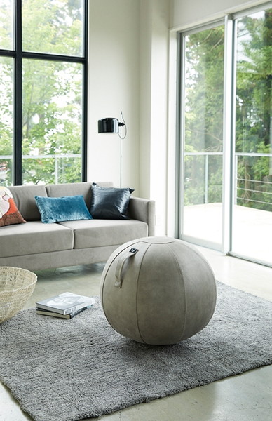 シーティングボール ルーノ レザーレット ライトグレー