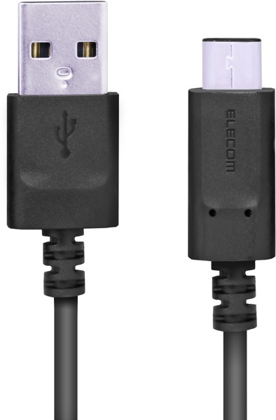 スマートフォン用USBケーブル/USB（A-C）/認証品/2.0m/ブラック MPA-AC20NBK