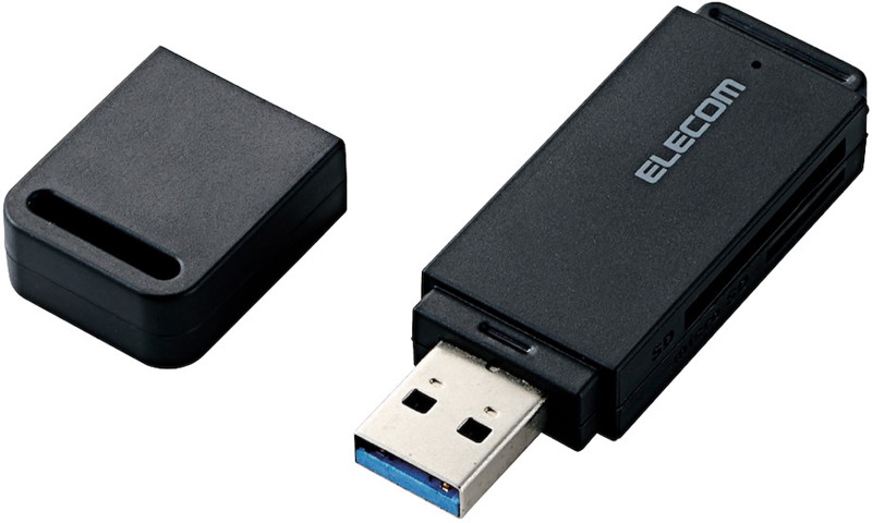 メモリリーダライタ/USB3.0対応/直挿し/SD系専用/ブラック MR3-D011BK