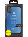 エアージェイ iPhone X用 耐衝撃バックカバー ARMZ GAシリーズ BL AC-P8-GABL
