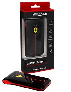 Ferrari 公式ライセンス品 2USBポートリチウムバッテリー5000mAh（Emergency Battrery 2Usb Plug 5000mAh） FEGLEB50BL 7,438円
