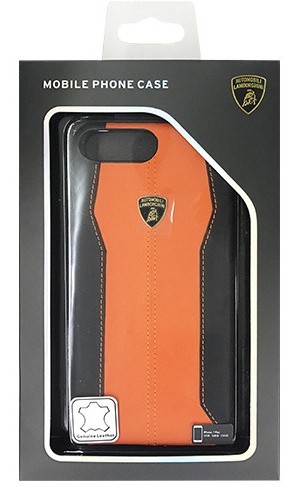 LAMBORGHINI Genuine leather back cover-Orange LB-HCIP7P-HU/D1-OE 4,950円
