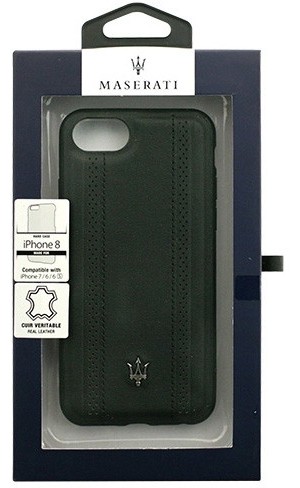 MASERATI 公式ライセンス品 iPhone8/7/6s/6専用 本革バックカバー MAGPEHCI8BK