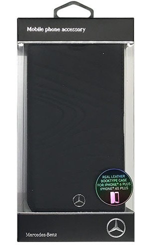 Mercedes 公式ライセンス品 ORGANIC III 本革手帳型ケース Black MEFLBKP6LOLBK