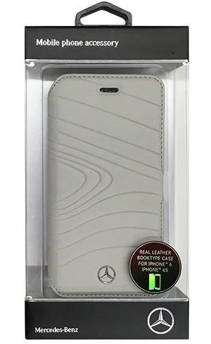 Mercedes 公式ライセンス品 ORGANIC III 本革手帳型ケース Crystal Grey MEFLBKP6OLGR