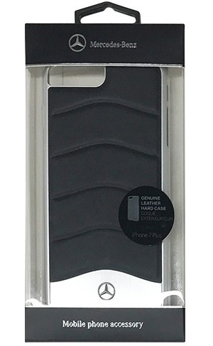 MERCEDES WAVE III Genuine Leather ＋ Brushed Aluminium Hard Case-Black MEHCP7LCUSBK