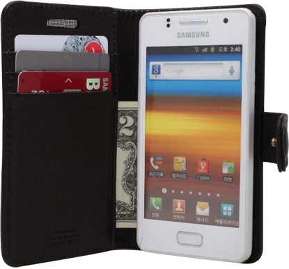 AEJEX 高級羊革スマートフォン用ケース D3シリーズ BLACK AS-AJD3-BK