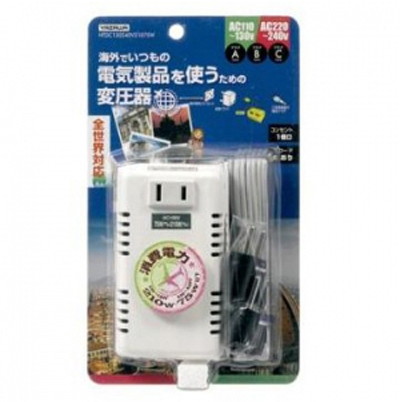 YAZAWA 海外旅行用変圧器130V240V210W HTDC130240V21075W