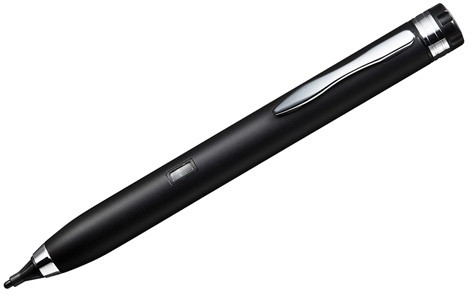 サンワサプライ 電池式極細タッチペン（ブラック） PDA-PEN41BK