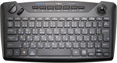 ミヨシ Bluetoothトラックキーボードブラック TK-BT02/BK