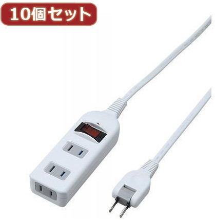 YAZAWA 10個セット ノイズフィルター集中スイッチ付タップ Y02BKNS313WHX10 10,943円