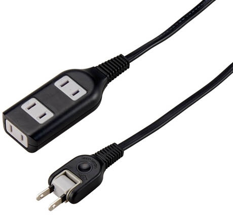 YAZAWA 6個セット耐トラ付タップ3個口 Y02S307BKX6