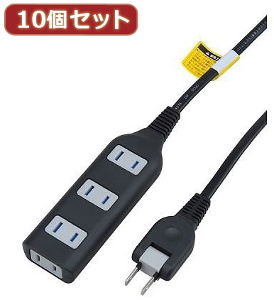 YAZAWA 10個セット耐トラ付タップ4個口 Y02S402BKX10 8,832円