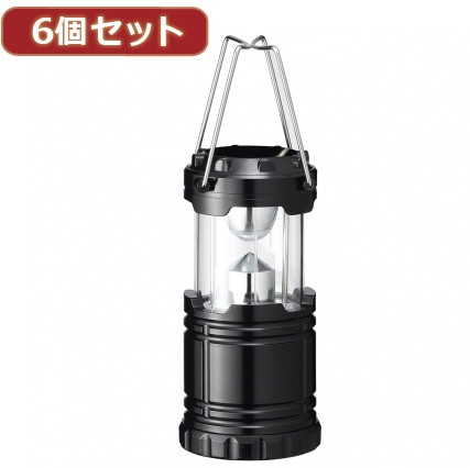 YAZAWA 6個セットキャンピングランタン Y06LA01BKX6