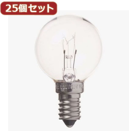 YAZAWA 25個セット ベビーボール球10WクリアE14 G401410CX25 7,907円