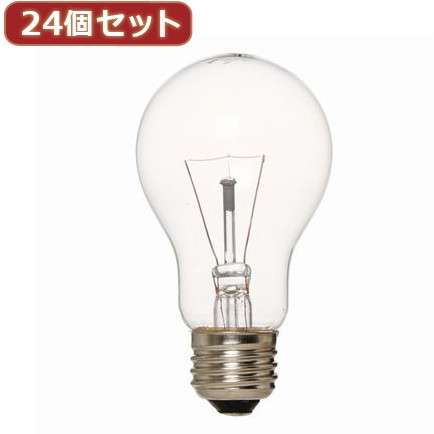 YAZAWA 24個セット 長寿命クリア40W形 L100V40WCLX24