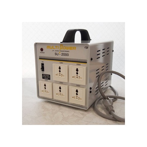 スワロー電機 受注生産のため納期約2週間100～240V対応 マルチ変圧器 2000W SU-2000