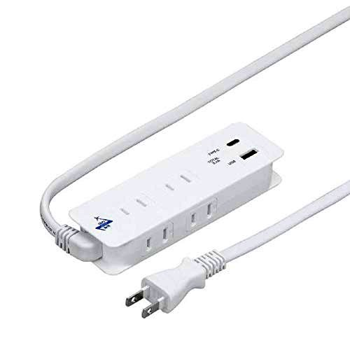 5個セット YAZAWA 国内海外兼用4AC2USB3.4A1mタイプC付 VFC34A4AC1CX5