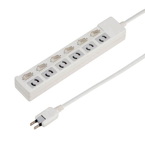 YAZAWA 12個セット 個別スイッチ付抜け止めタップ6個口 Y02KN662WHX12 22,274円
