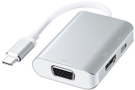 サンワサプライ USB Type C-HDMI/VGA変換アダプタ AD-ALCHV