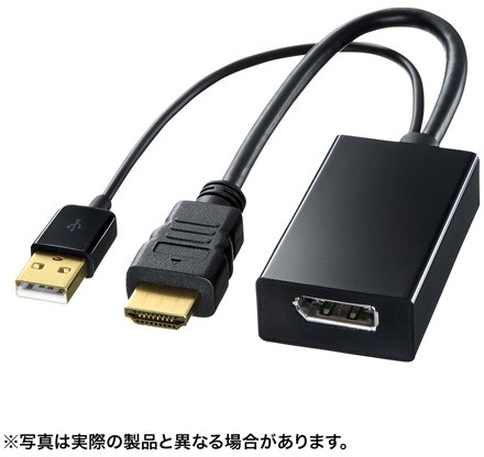 サンワサプライ HDMI-DisplayPort変換アダプタ AD-DPFHD01