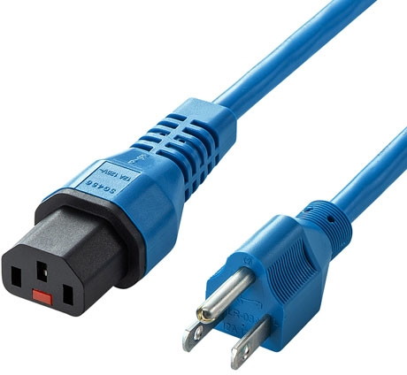 サンワサプライ 抜け防止ロック電源コード APW12-515C13LK01BL