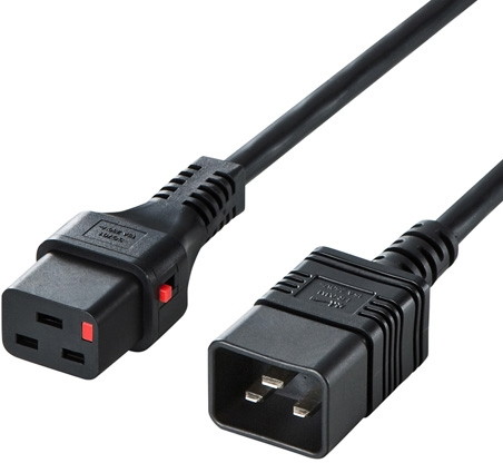 サンワサプライ 抜け防止ロック電源コード APW15-C20C19LK02