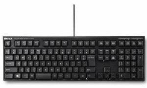 BUFFALO バッファロー USB接続 有線ディープストロークパンタグラフキーボード ブラック BSKBU510BK 5,745円