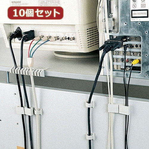 10個セットサンワサプライ ケーブルクリップ CA-500X10