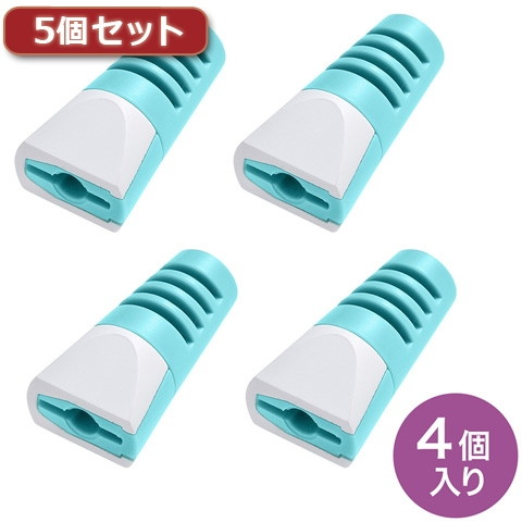 5個セット サンワサプライ ケーブル保護カバー（ライトブルー・4個入り） CA-512LBLX5 8,137円