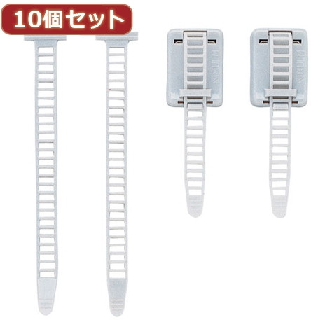 10個セットサンワサプライ ケーブルタイ（マグネット） CA-610X10