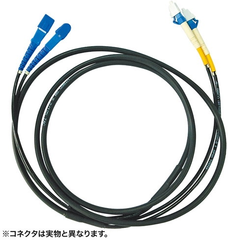 サンワサプライ タクティカル光ファイバケーブル HKB-LCLCTA1-10