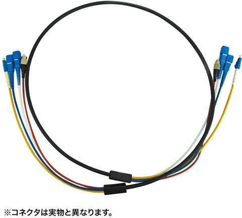 サンワサプライ 防水ロバスト光ファイバケーブル HKB-SCSCWPRB1-50