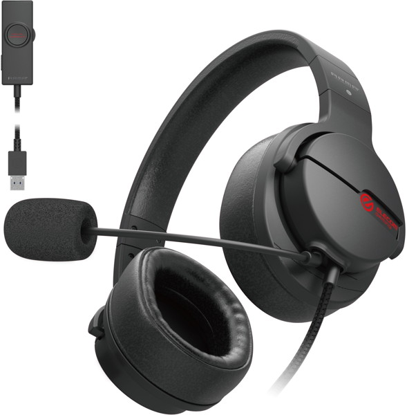 ゲーミングヘッドセット/ARMA/オーバーヘッド/バーチャルサラウンドアダプタ付/ブラック HS-ARMA200VBK