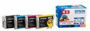 EPSON 純正インクカートリッジ 4色セット IC4CL6162