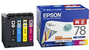 EPSON 純正 インクカートリッジ （4色パック） IC4CL78