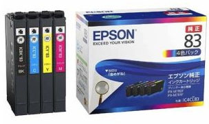 EPSON 純正 インクパック 4色パック 標準タイプ IC4CL83