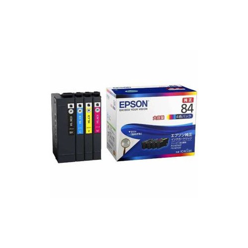 EPSON 純正 インクパック 4色パック 大容量タイプ IC4CL84 10,704円