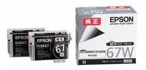 EPSON PCプリンタ用インク・リボン ICBK67W