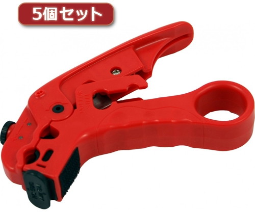 5個セット ミヨシ 8極/6極/同軸用ケーブルストリッパー JS26A00X5