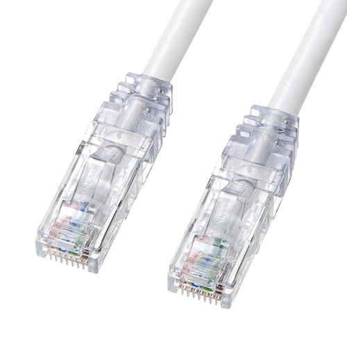 サンワサプライ 抗菌CAT6LANケーブル KB-T6KK-03W