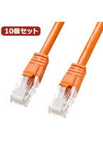 10個セット サンワサプライ つめ折れ防止カテゴリ6LANケーブル KB-T6TS-02D KB-T6TS-02DX10