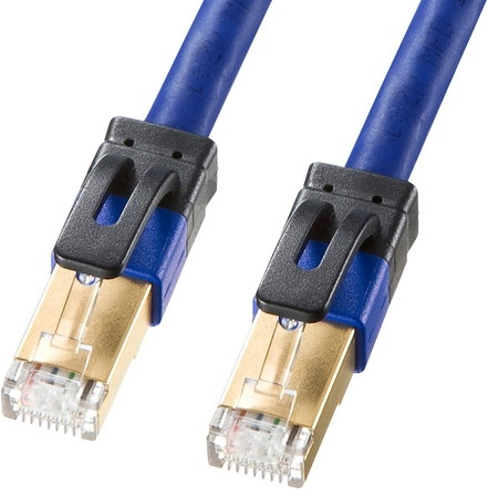 サンワサプライ カテゴリ7ALANケーブル KB-T7A-10BL