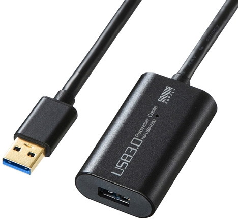 サンワサプライ USB3.0アクティブリピーターケーブル10m KB-USB-R310