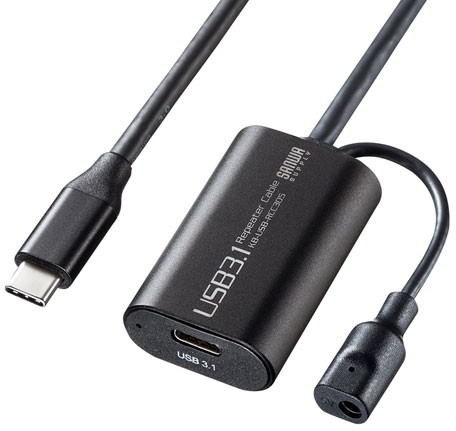 サンワサプライ 5m延長USB3.1 Type C-Type Cアクティブリピーターケーブル KB-USB-RCC305