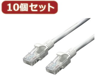 変換名人 10個セット LANケーブル CAT5 15.0m LAN5-CA1500X10 9,914円